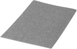 PACK OF 10 SILVER GLITTER EVA RUBBER SHEETS 40X60 CM