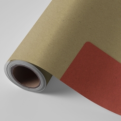 BOBINA PAPIER PRÉSENT KRAF ALISADO DOUBLE VISAGE ROUGE-ORO 62CMX4