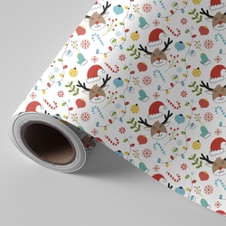 BOBINA PAPIER PRÉSENT NOËL RUDOLF 62CMX4KG
