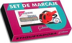SET DE ETIQUETADORA MX2612 BLEU AVEC 10 ROULEAUX ETIQUETAS
