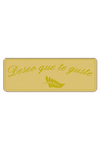 ROLL OF 300 TAGS "ESPERO QUE TE GUSTE" (I HOPE YOU LIKE IT) 50X18 GOLD