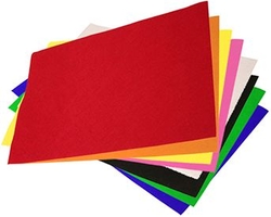 JOGO/10 PLANCHAS DE FELTRO 40X60 CM CORES SORTIDOS