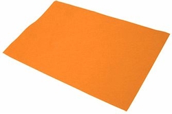 PACK/10 FELT SHEETS 40X60 CM ORANGE