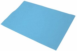 PACK/10 FELT SHEETS 40X60 CM LIGHT BLUE