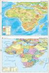 MAPA MURAL ÁFRICA. FÍSICO/POLÍTICO. 1/9.375.000