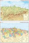 MAPA MURAS ASTURIAS. FÍSICO/POLÍTICO. 1/180.000