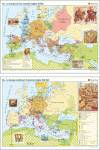 Europa de cruzadas/europa medieval.mapa mural historico