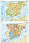 MAPA MURAL ESPAÑA. FÍSICO/POLÍTICO. 1/1.200.000