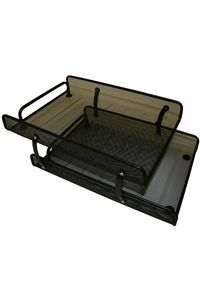 SAFATA DOBLE REIXA 24X10X35 NEGRE