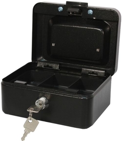 CAIXA CAUDALES PEQUENA CON BANDEXA E PECHE 15X8X11CM NEGRO