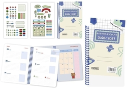 AGENDA ESCOLAR 26-27 ESPIRAL 4º S/V PERSON. T. PP.