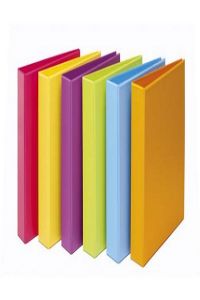 CAPA Fº 2 ARGOLAS 40 MM PVC AMARILLA FUN COR
