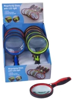 EXP. 8 LUPAS COM LUZ LED SURTIDAS 4 CORES