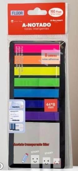 SET 8 NOTAS ADHESIVAS INTELIGENTES TRANSLUCIDAS CO. ASSORTIMENT