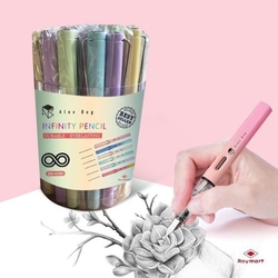 FRASCO 30 LÁPIS INFINITOS GRADIENT PASTEL CORES SORTIDOS