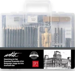 MALETIN INICIACION DEBUXO CLASICO ARTIST CON 31 PEZAS