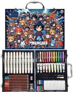 ART STUDIO ARTIST MANGA SET WITH 53 PIECES