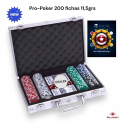 MALETA ALUMINIO JEU POKER 200 FICHAS