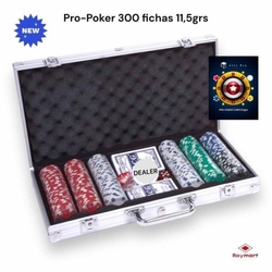 MALETA ALUMINIO JOC POKER 300 FICHAS