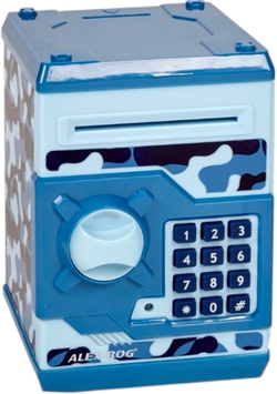 CAIXA FORTE ELECTRONICA CAMUFLAJE AZUL
