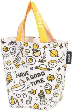 BOLSA WOVEN BAG PEQUENA 35X31X15CM PP HAVE A GOOD TIME