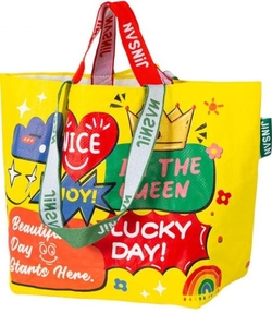 SAC WOVEN BAG GRAND 54X35X20CM PP LUCKY DAY