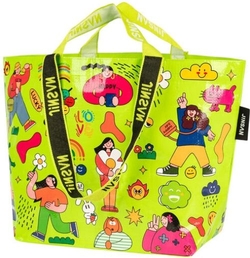 SACO WOVEN BAG GRANDE 54X35X20CM PP GIRLS TIME
