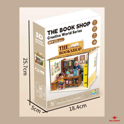 3D MEGA BOOKSHOP PUZZLE WITH LIGHT 54 PIECES