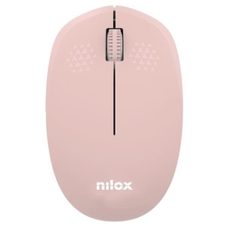 Raton Nilox Wireless Rosa Pastel 1.000 Dpi