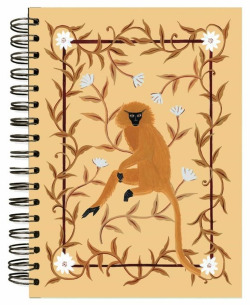 Libreta a5 tapa dura brianda "langur dorado"
