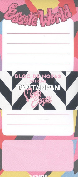 Bloc de notas María Escote