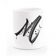 Taza monograma letra m