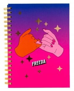 Libreta a5 tapa dura freeda "meñiques"