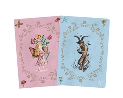 (pack2).cuad.hada y satiro.(cuadernos cosidos)
