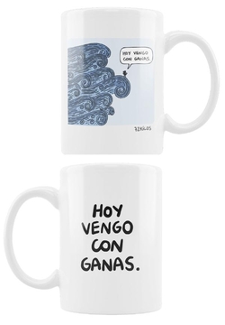 Taza mug "hoy vengo con ganas" 72 kilos