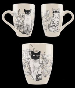 Taza extra grande "tres gatos"