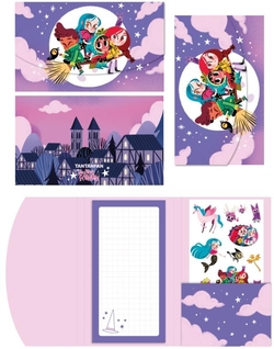 Carpeta stickers y bloc de notas