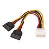 CABLEÃéÂáSATAÃéÂáALIM,ÃéÂá5.25''(MOLEXÃéÂá4PIN)/M-2xSATA/H