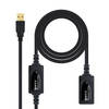 Nanocable Cable Usb 2.0 Prolongador Con Amplificador, Tipo