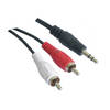 NANOCABLE CABLE AUDIO ESTEREO 3.5/M-2xRCA/M 3.0 M 10.24.03
