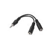 NANOCABLE CABLE AUDIO ESTEREO 2x3.5/H-3.5/M 15 CM 10.24.12