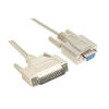Nanocable Cable Serie Null Modem, Db9/H-Db25/M, 1.8 M