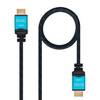 CABLE HDMI V2.0 4K 60HZ 18GBPS, AM-AM, NEGRO 7M NANOCABLE