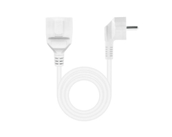 Cable Alimentacion Alargador Schuko 3 M Blanco Nanocable