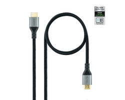 Cable Hdmi V2.1 Ultra High Speed Tipo A/M-A/M Black 2 M Nano