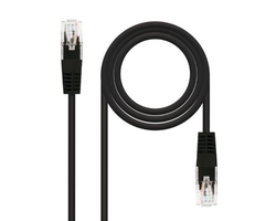 Cable De Red Latiguillo Rj45 Utp Cat6 Awg24 0.25 M Negro Nan