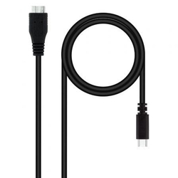 Cable Usb 3.0 Nanocable 10.01.1201-Bk/ Usb Tipo-C Macho Micr