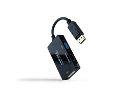 Conversor Displayport A Hdmi/Dvi/Vga 20Cm Negro Nanocable