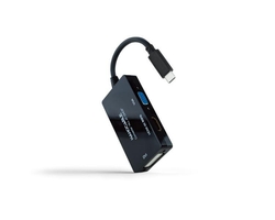 Conversor Usb-C A Hdmi/Dvi/Vga 20Cm Negro Nanocable