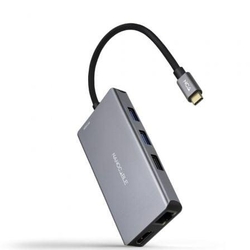 Docking Tipo-C Nanocable 10.16.1009/ 3Xusb/ 2Xhdmi 4K/ 1Xrj4